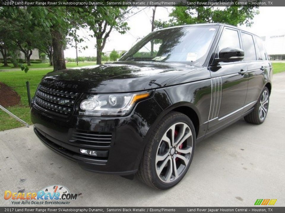 2017 Land Rover Range Rover SVAutobiography Dynamic Santorini Black Metallic / Ebony/Pimento Photo #10