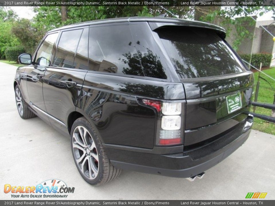 2017 Land Rover Range Rover SVAutobiography Dynamic Santorini Black Metallic / Ebony/Pimento Photo #12