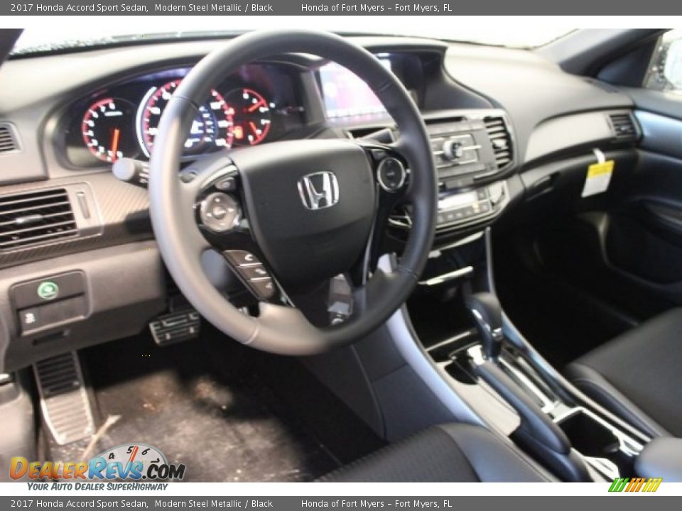 2017 Honda Accord Sport Sedan Modern Steel Metallic / Black Photo #11