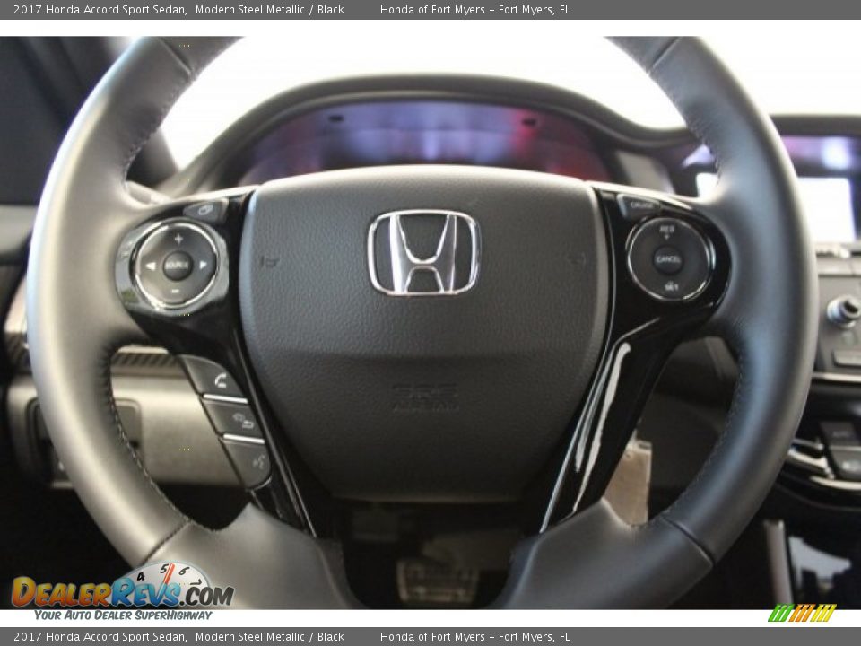 2017 Honda Accord Sport Sedan Modern Steel Metallic / Black Photo #12
