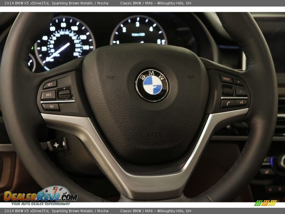 2014 BMW X5 xDrive35d Sparkling Brown Metallic / Mocha Photo #8