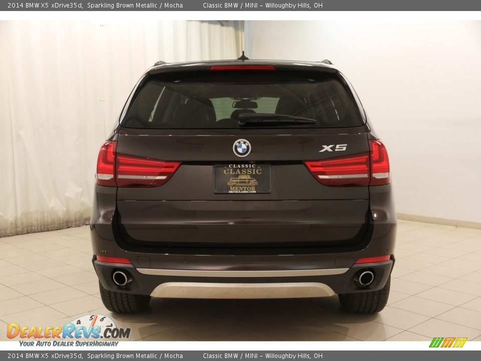 2014 BMW X5 xDrive35d Sparkling Brown Metallic / Mocha Photo #25