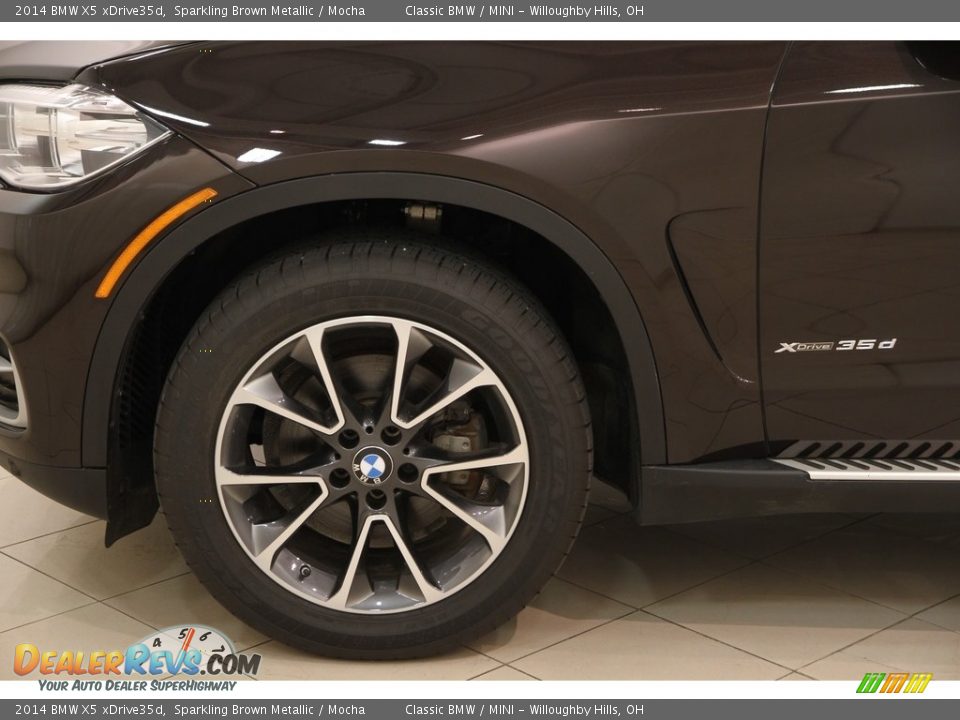2014 BMW X5 xDrive35d Sparkling Brown Metallic / Mocha Photo #27