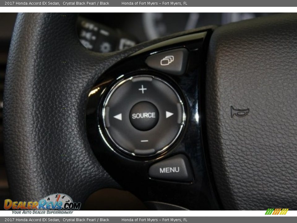 2017 Honda Accord EX Sedan Crystal Black Pearl / Black Photo #13
