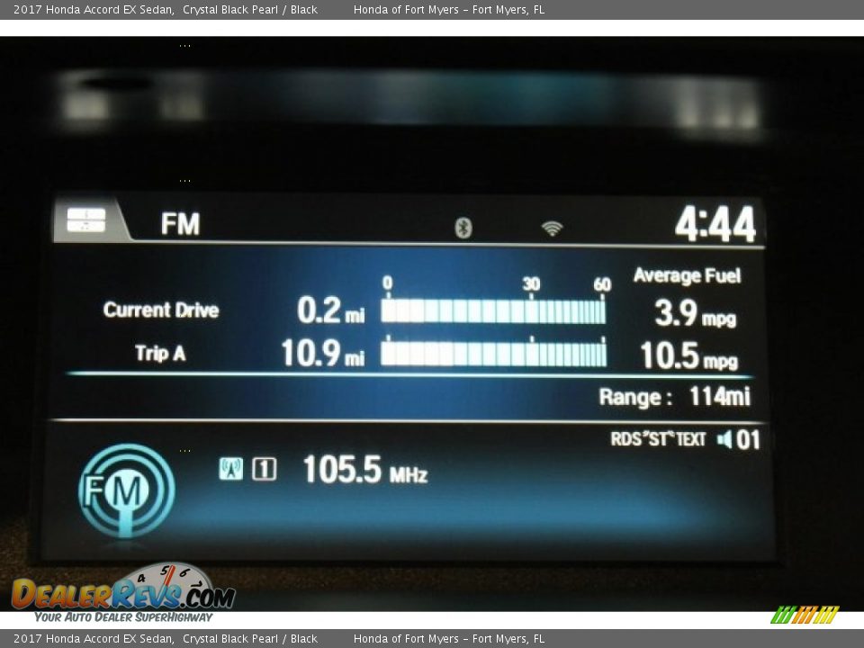 2017 Honda Accord EX Sedan Crystal Black Pearl / Black Photo #17