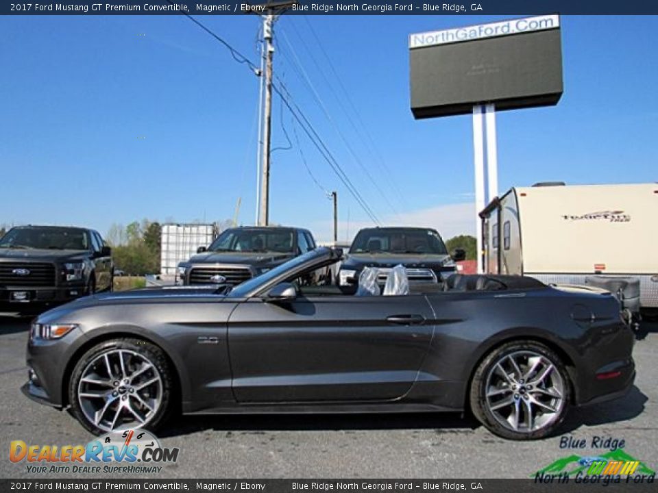 2017 Ford Mustang GT Premium Convertible Magnetic / Ebony Photo #2