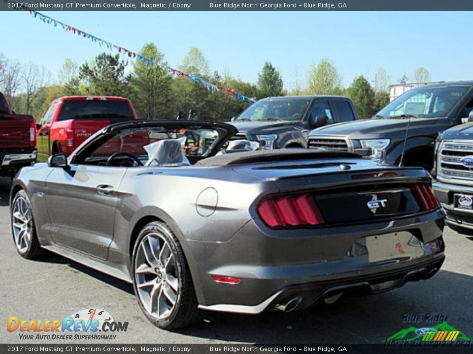 2017 Ford Mustang GT Premium Convertible Magnetic / Ebony Photo #3
