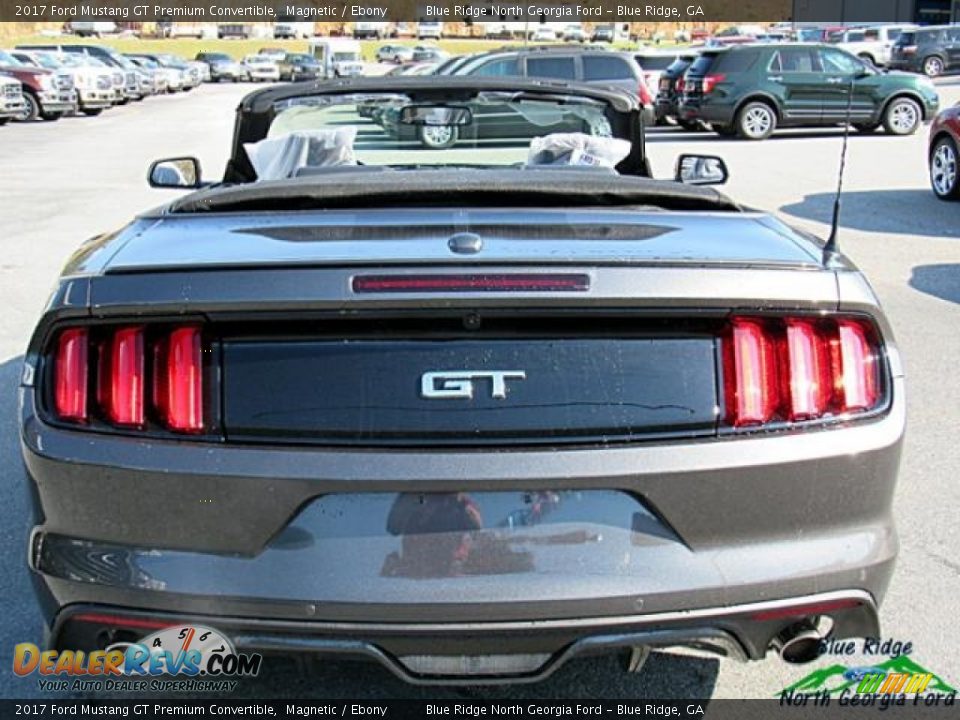 2017 Ford Mustang GT Premium Convertible Magnetic / Ebony Photo #4