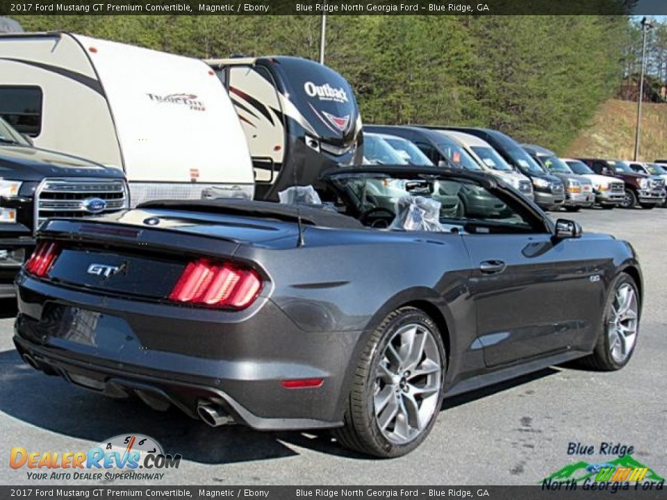 2017 Ford Mustang GT Premium Convertible Magnetic / Ebony Photo #5