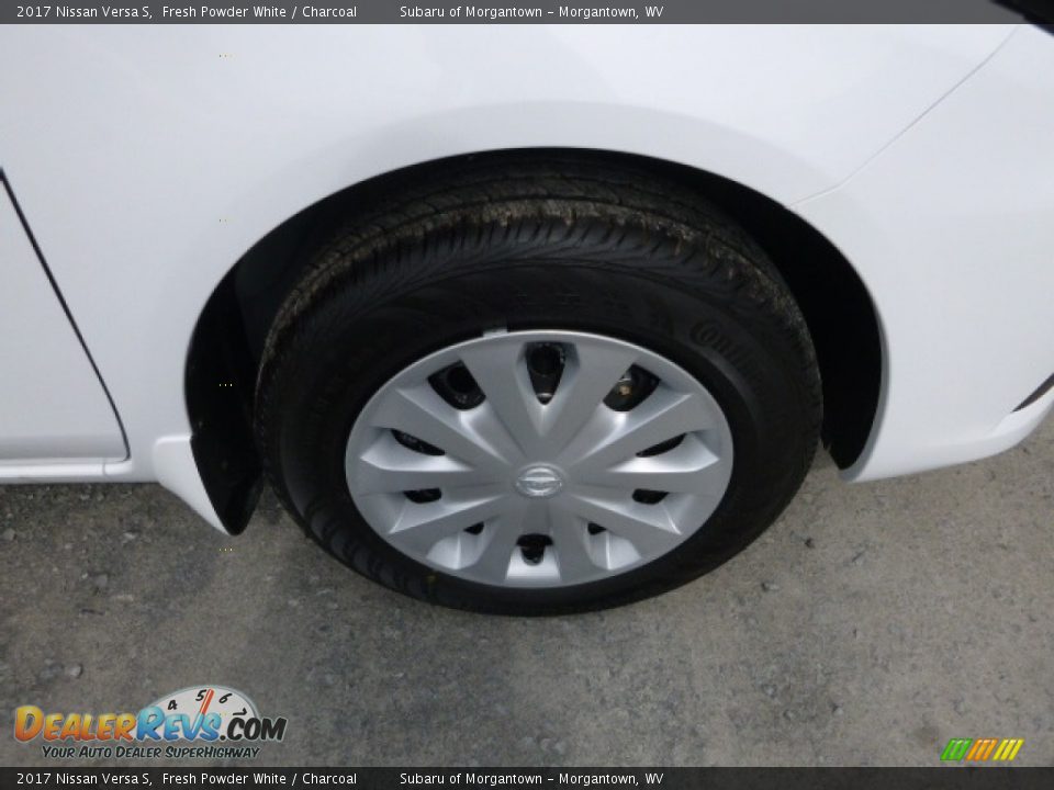 2017 Nissan Versa S Fresh Powder White / Charcoal Photo #2