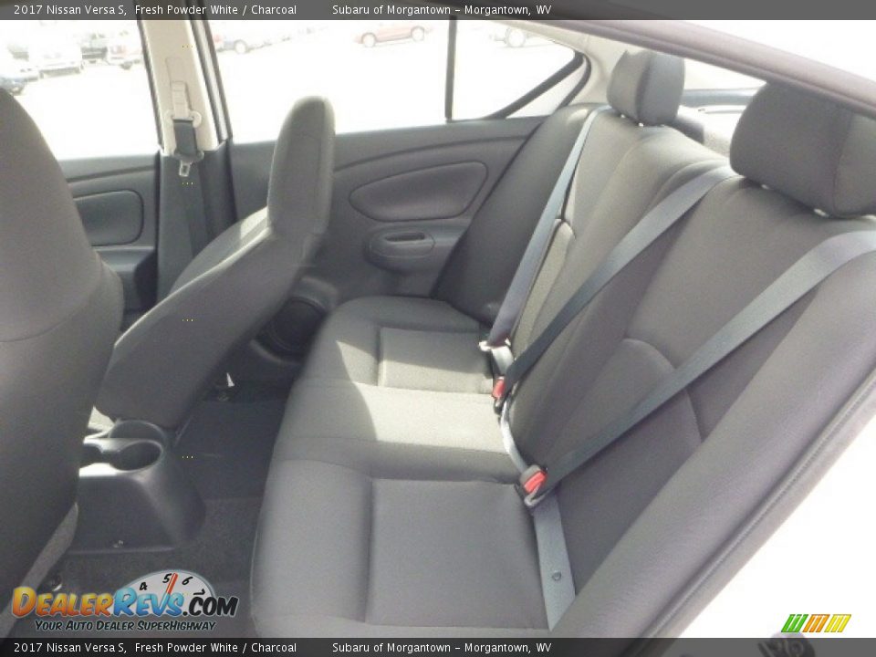 2017 Nissan Versa S Fresh Powder White / Charcoal Photo #12
