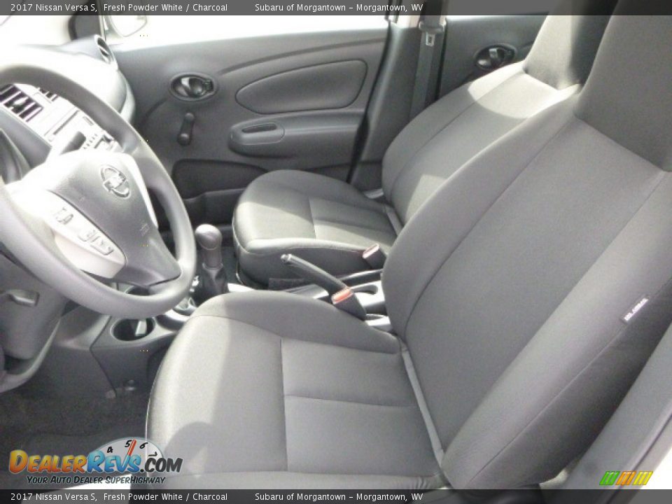 2017 Nissan Versa S Fresh Powder White / Charcoal Photo #15