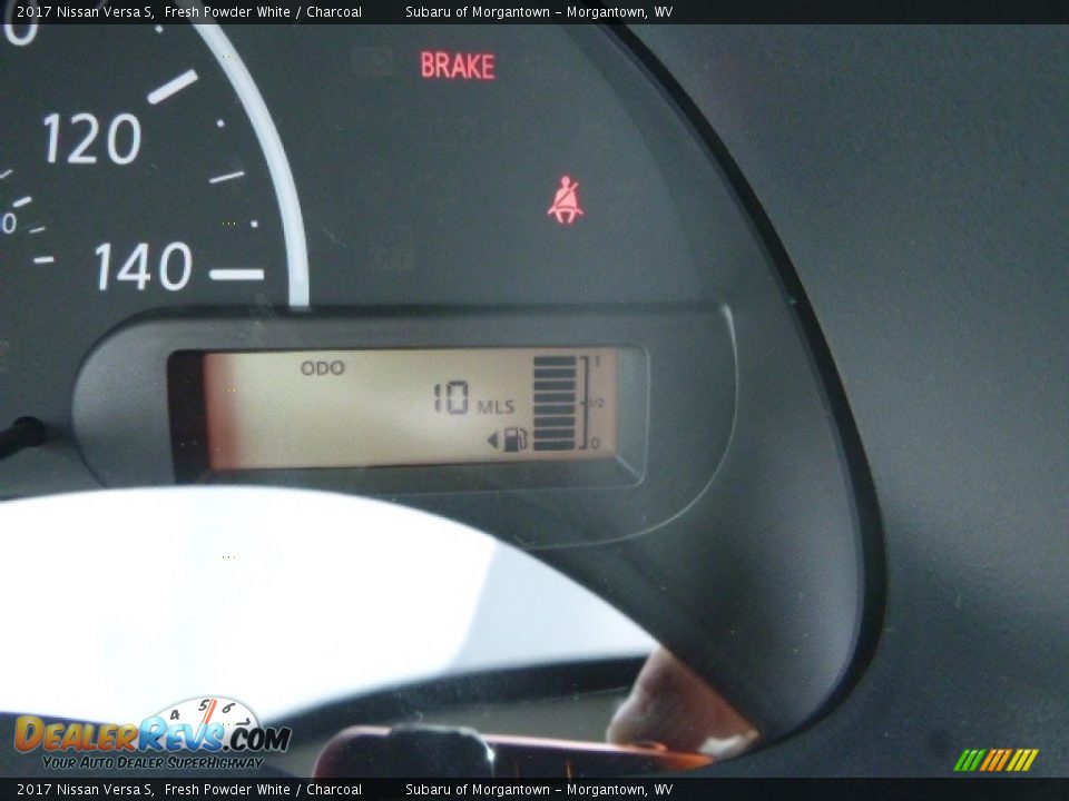 2017 Nissan Versa S Fresh Powder White / Charcoal Photo #19