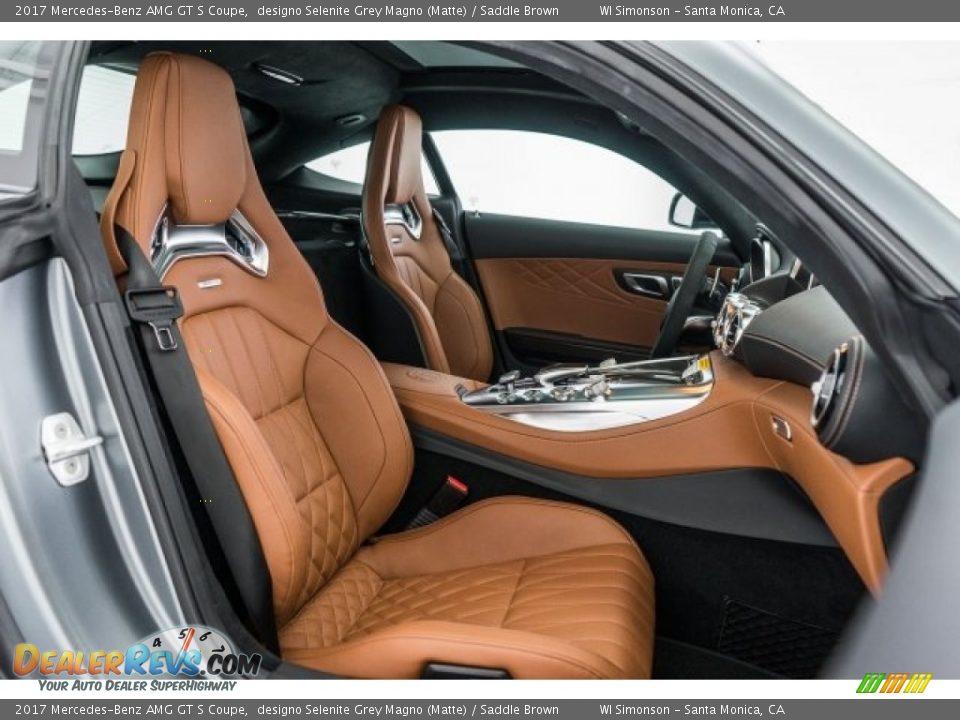Saddle Brown Interior - 2017 Mercedes-Benz AMG GT S Coupe Photo #2