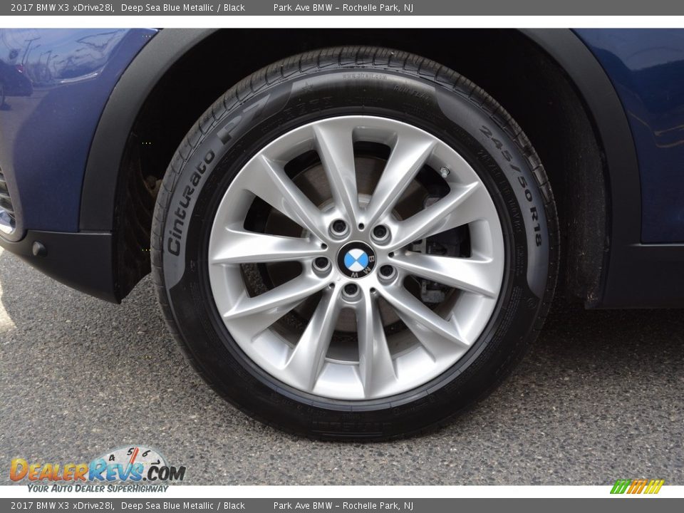 2017 BMW X3 xDrive28i Deep Sea Blue Metallic / Black Photo #32