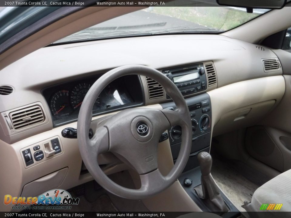 Beige Interior - 2007 Toyota Corolla CE Photo #9