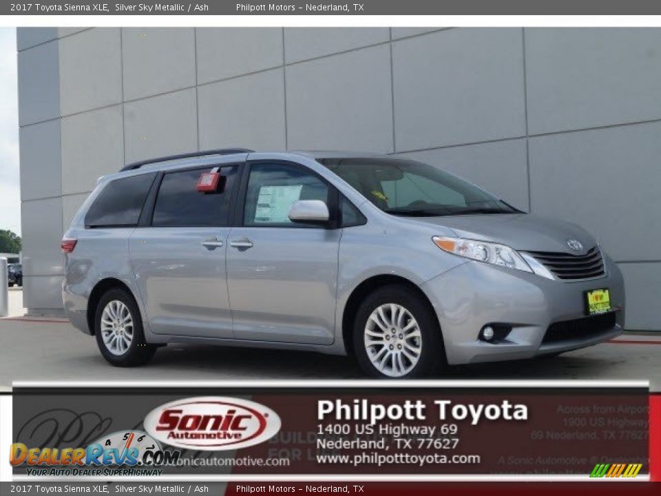 2017 Toyota Sienna XLE Silver Sky Metallic / Ash Photo #1