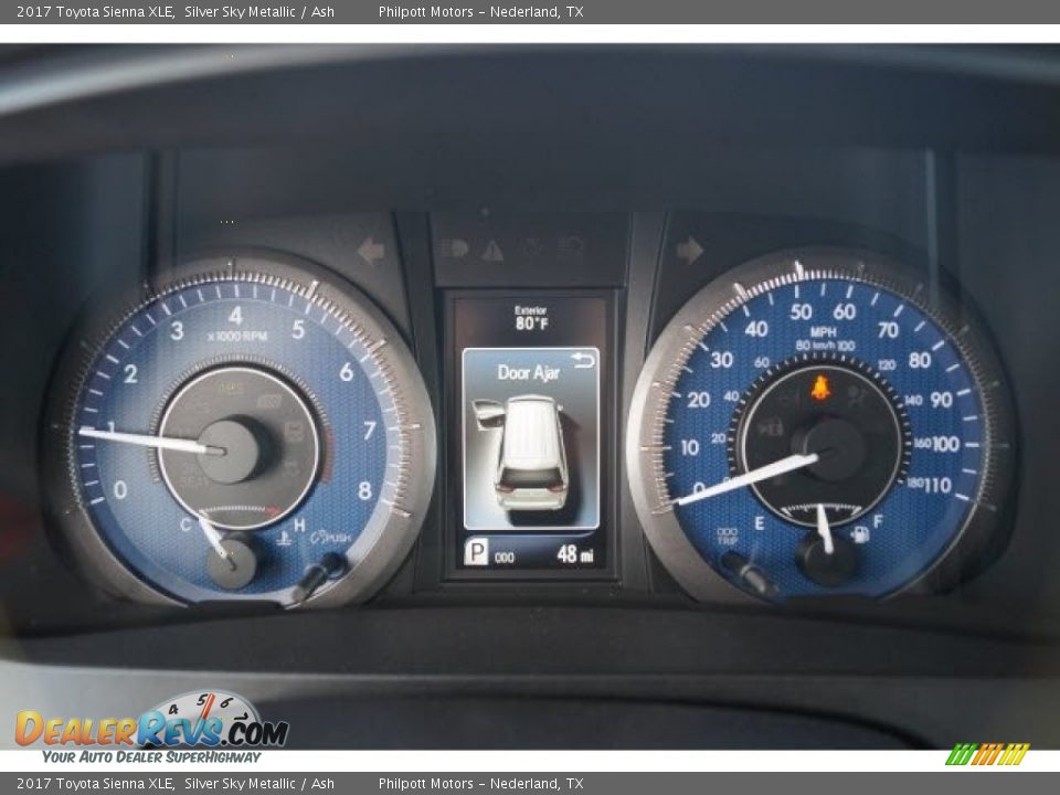 2017 Toyota Sienna XLE Silver Sky Metallic / Ash Photo #15