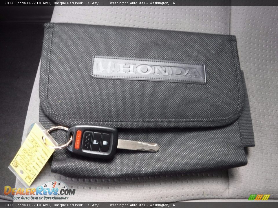 2014 Honda CR-V EX AWD Basque Red Pearl II / Gray Photo #23
