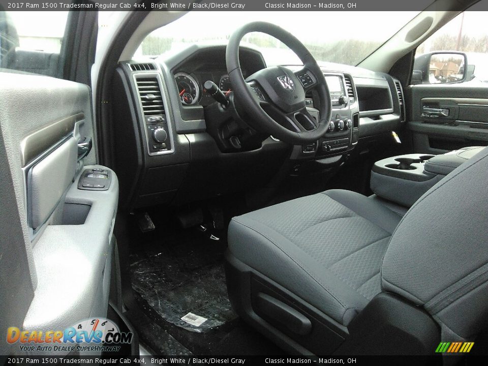 2017 Ram 1500 Tradesman Regular Cab 4x4 Bright White / Black/Diesel Gray Photo #3