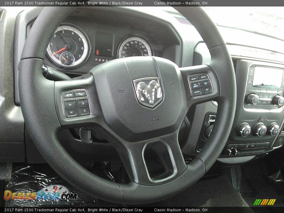 2017 Ram 1500 Tradesman Regular Cab 4x4 Bright White / Black/Diesel Gray Photo #5