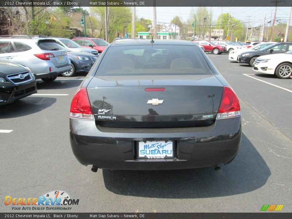 2012 Chevrolet Impala LS Black / Ebony Photo #7