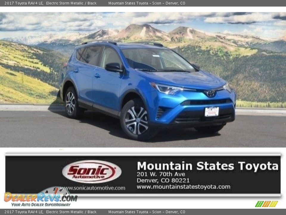 2017 Toyota RAV4 LE Electric Storm Metallic / Black Photo #1