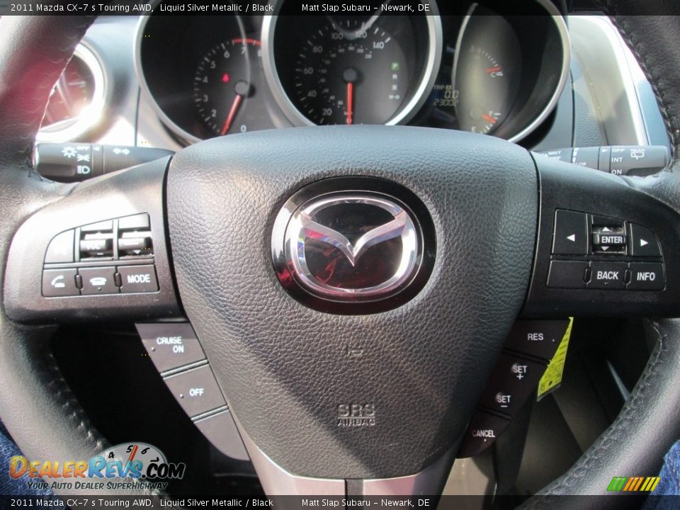 2011 Mazda CX-7 s Touring AWD Liquid Silver Metallic / Black Photo #11