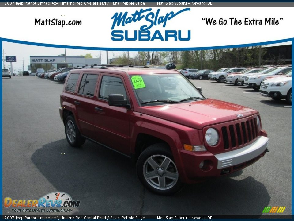 2007 Jeep Patriot Limited 4x4 Inferno Red Crystal Pearl / Pastel Pebble Beige Photo #1