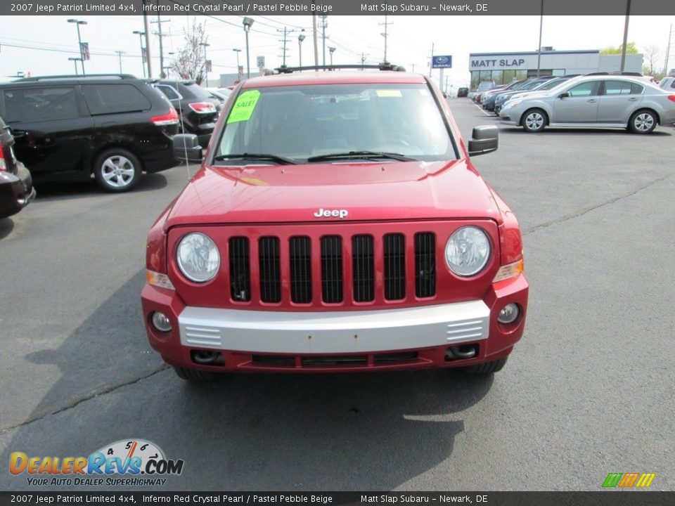 2007 Jeep Patriot Limited 4x4 Inferno Red Crystal Pearl / Pastel Pebble Beige Photo #3