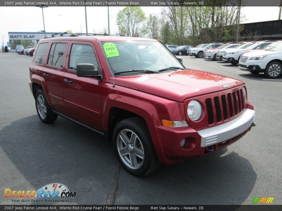 2007 Jeep Patriot Limited 4x4 Inferno Red Crystal Pearl / Pastel Pebble Beige Photo #4
