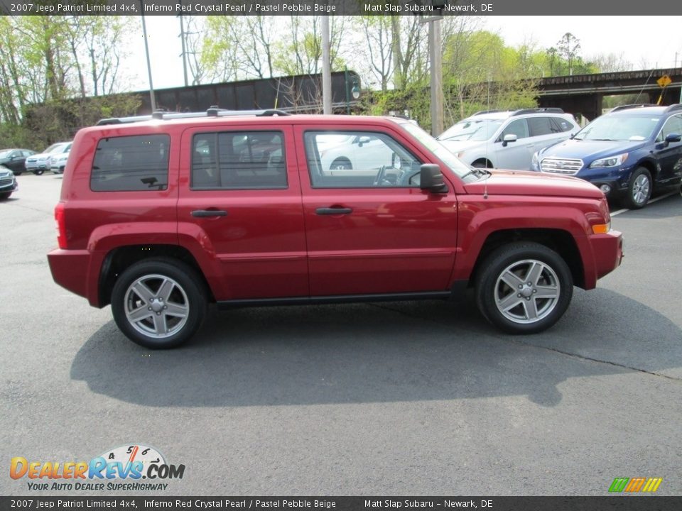 2007 Jeep Patriot Limited 4x4 Inferno Red Crystal Pearl / Pastel Pebble Beige Photo #5