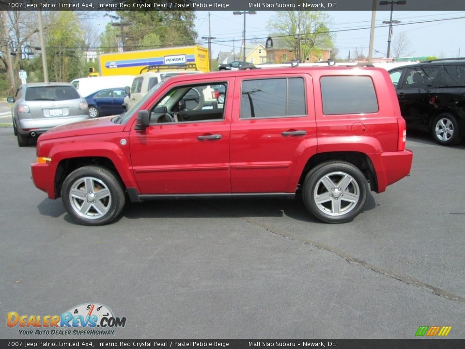 2007 Jeep Patriot Limited 4x4 Inferno Red Crystal Pearl / Pastel Pebble Beige Photo #9