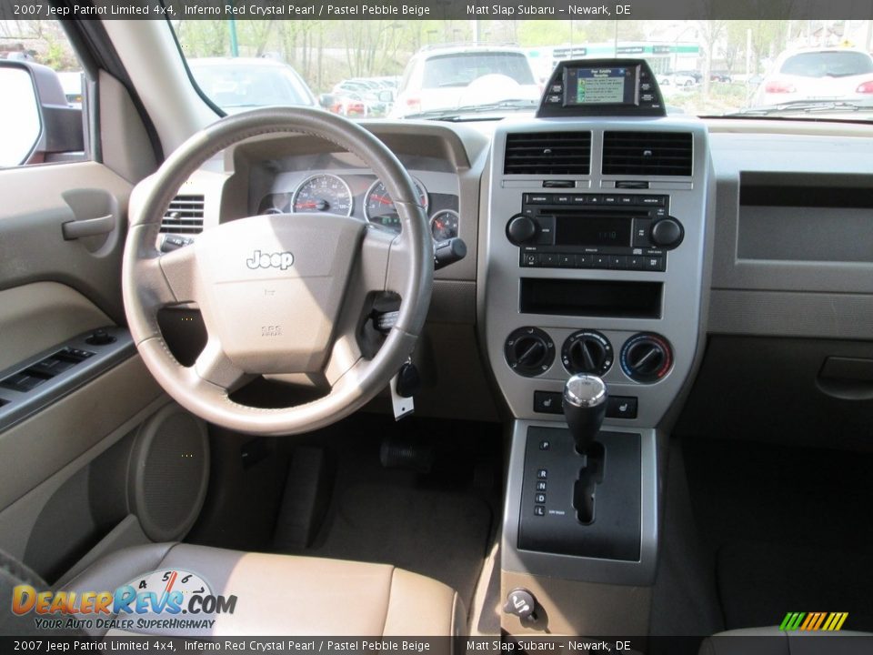2007 Jeep Patriot Limited 4x4 Inferno Red Crystal Pearl / Pastel Pebble Beige Photo #10