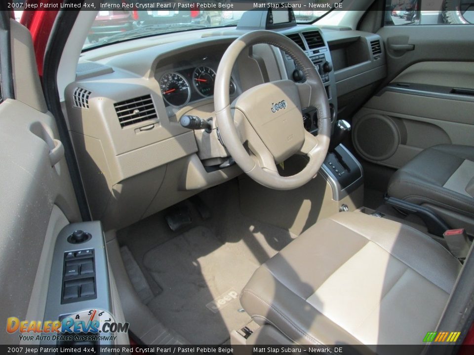 2007 Jeep Patriot Limited 4x4 Inferno Red Crystal Pearl / Pastel Pebble Beige Photo #11
