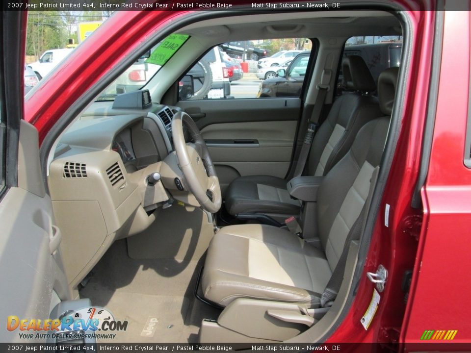 2007 Jeep Patriot Limited 4x4 Inferno Red Crystal Pearl / Pastel Pebble Beige Photo #12