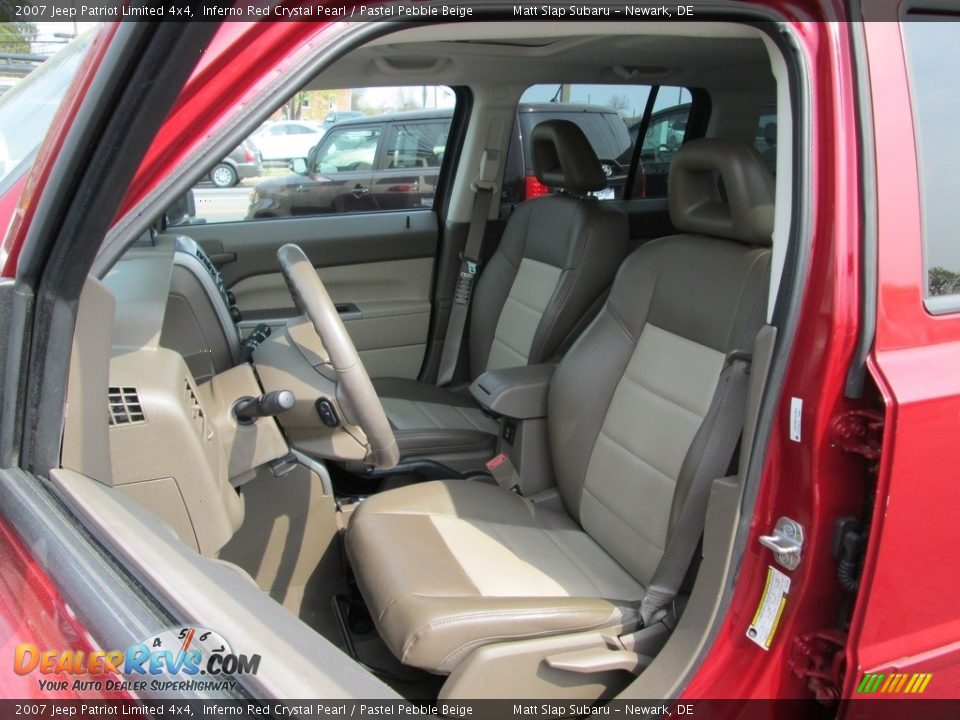 2007 Jeep Patriot Limited 4x4 Inferno Red Crystal Pearl / Pastel Pebble Beige Photo #15