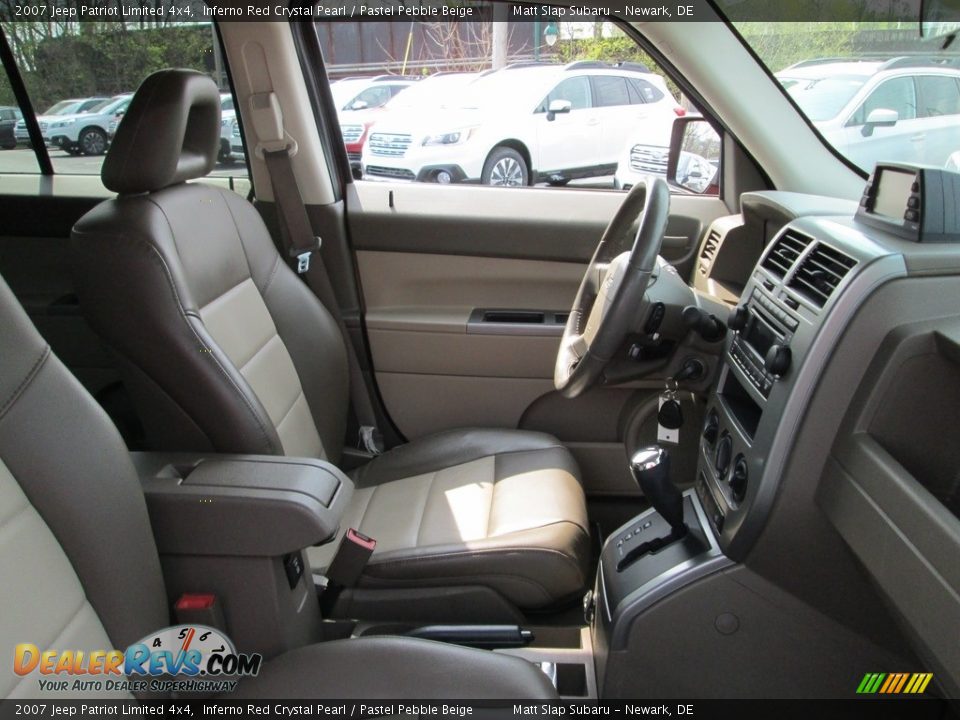 2007 Jeep Patriot Limited 4x4 Inferno Red Crystal Pearl / Pastel Pebble Beige Photo #16