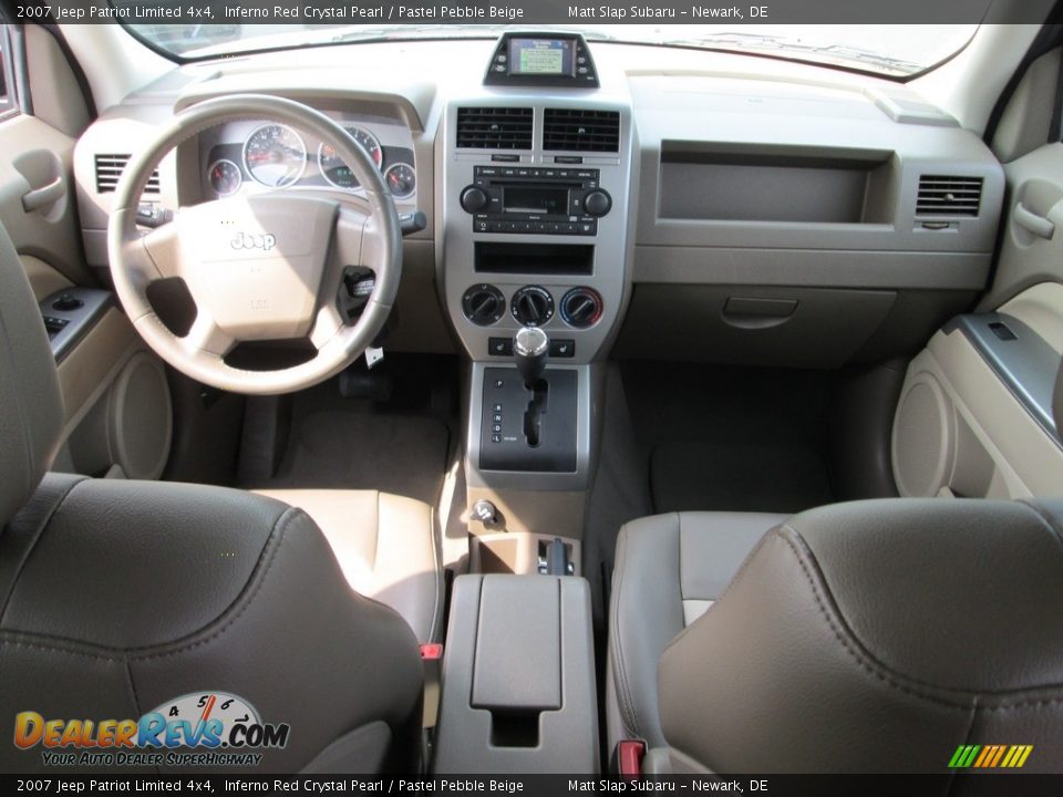 2007 Jeep Patriot Limited 4x4 Inferno Red Crystal Pearl / Pastel Pebble Beige Photo #24