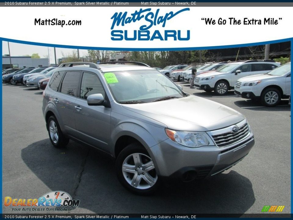 2010 Subaru Forester 2.5 X Premium Spark Silver Metallic / Platinum Photo #1