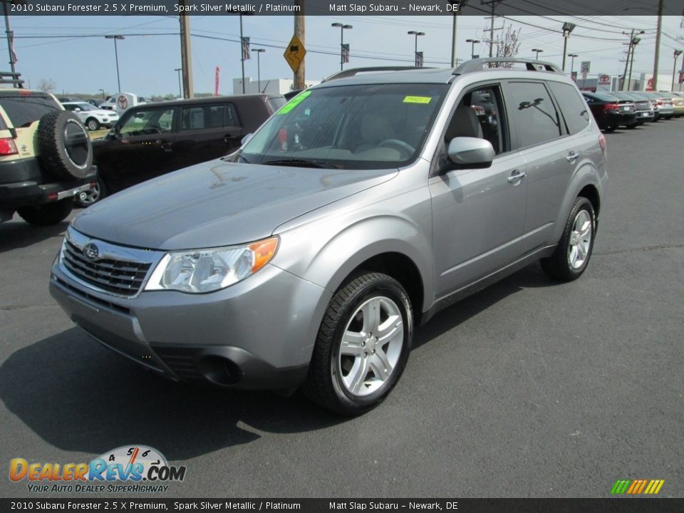 2010 Subaru Forester 2.5 X Premium Spark Silver Metallic / Platinum Photo #2