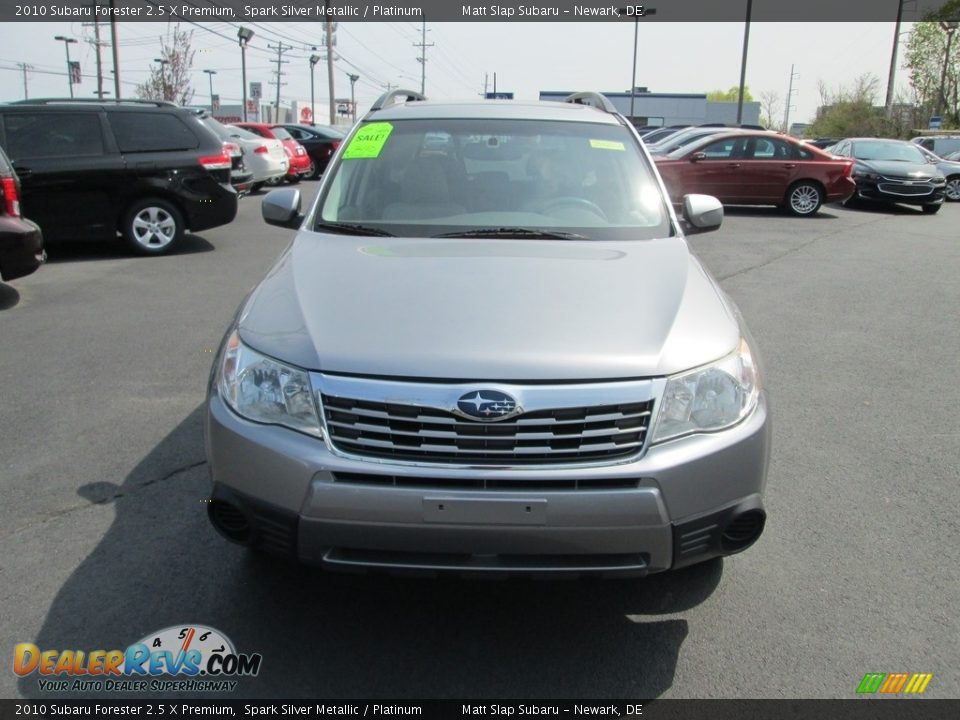2010 Subaru Forester 2.5 X Premium Spark Silver Metallic / Platinum Photo #3