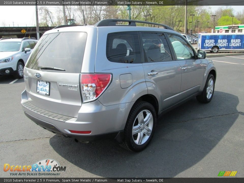 2010 Subaru Forester 2.5 X Premium Spark Silver Metallic / Platinum Photo #6