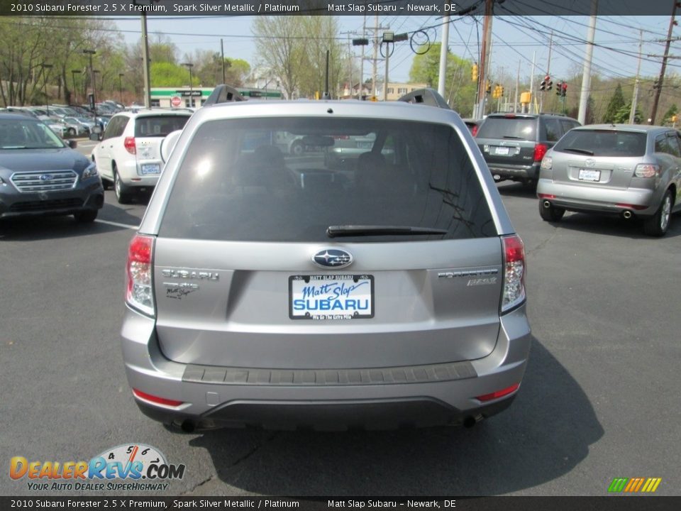 2010 Subaru Forester 2.5 X Premium Spark Silver Metallic / Platinum Photo #7