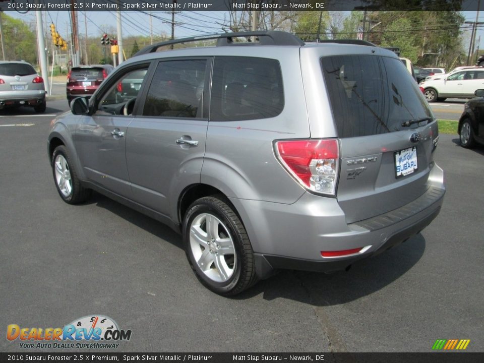 2010 Subaru Forester 2.5 X Premium Spark Silver Metallic / Platinum Photo #8