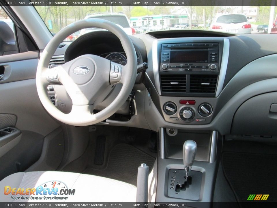 2010 Subaru Forester 2.5 X Premium Spark Silver Metallic / Platinum Photo #10