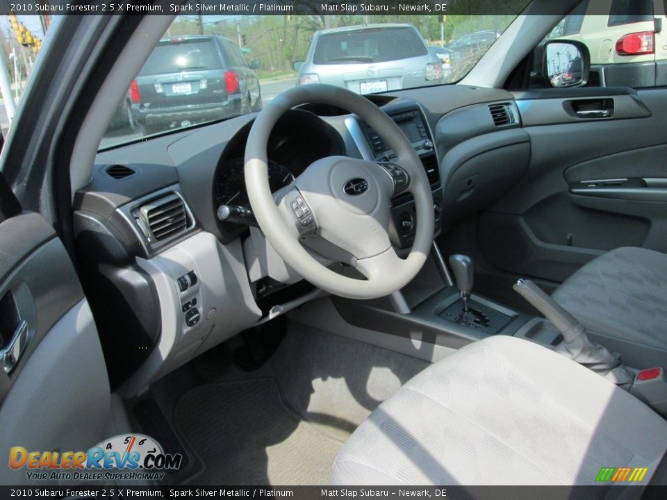 2010 Subaru Forester 2.5 X Premium Spark Silver Metallic / Platinum Photo #11