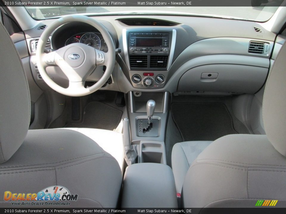 2010 Subaru Forester 2.5 X Premium Spark Silver Metallic / Platinum Photo #24