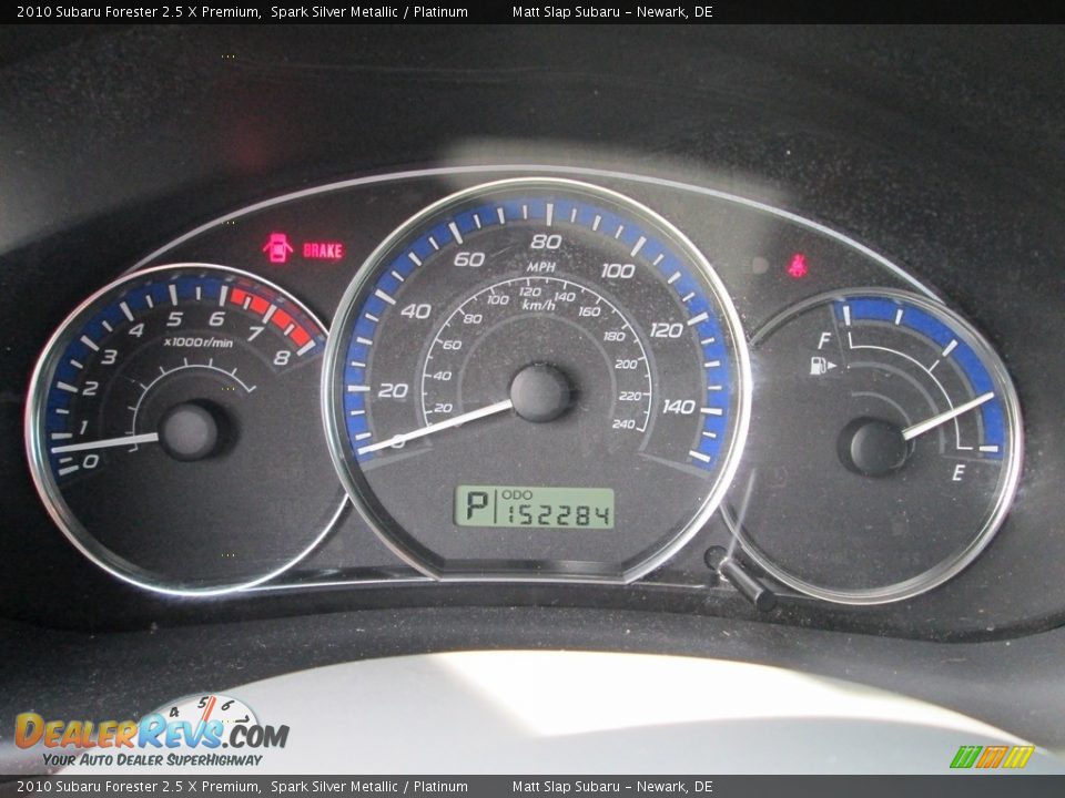 2010 Subaru Forester 2.5 X Premium Spark Silver Metallic / Platinum Photo #27