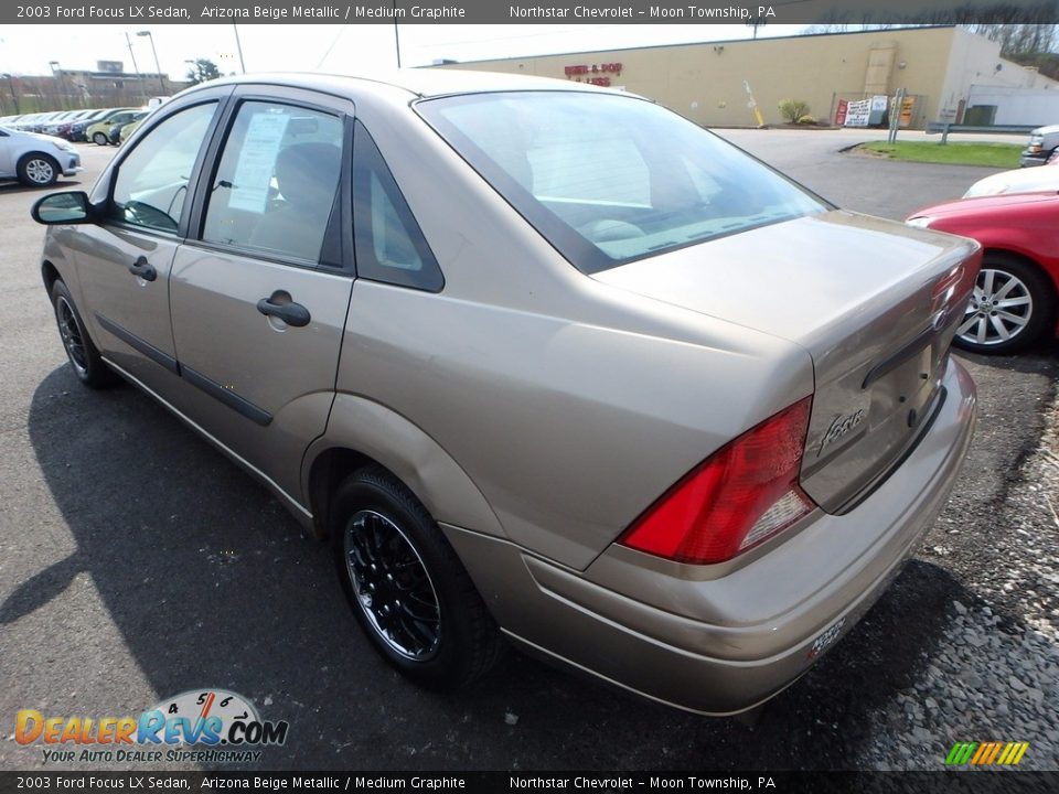 2003 Ford Focus LX Sedan Arizona Beige Metallic / Medium Graphite Photo #2